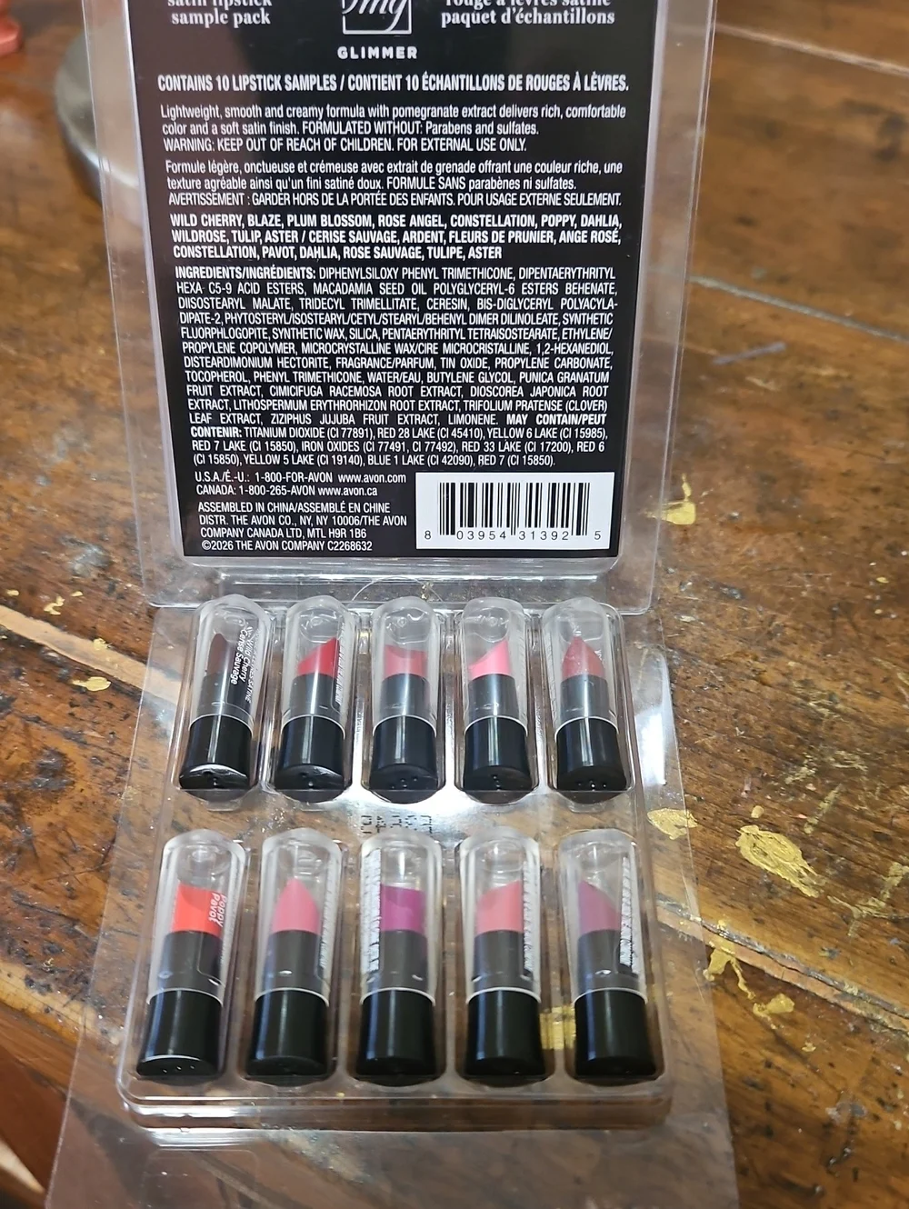 Avon Satin Lipstick Mini Set - Assorted Pink & Rose Shades